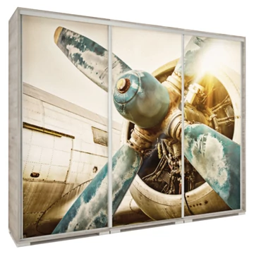 ITALY STYLE 239 cm tolóajtós gardrób - Katthult / ITALY-11