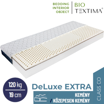 DELUXE EXTRA ortopedikus latex vákuummatrac 160x200 cm BAYSCENT huzattal - 19 cm vastag