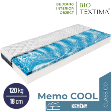 MEMO COOL ortopedikus memóriahab vákuummatrac 160x200 cm SOFT&FRESH huzattal - 20 cm vastag