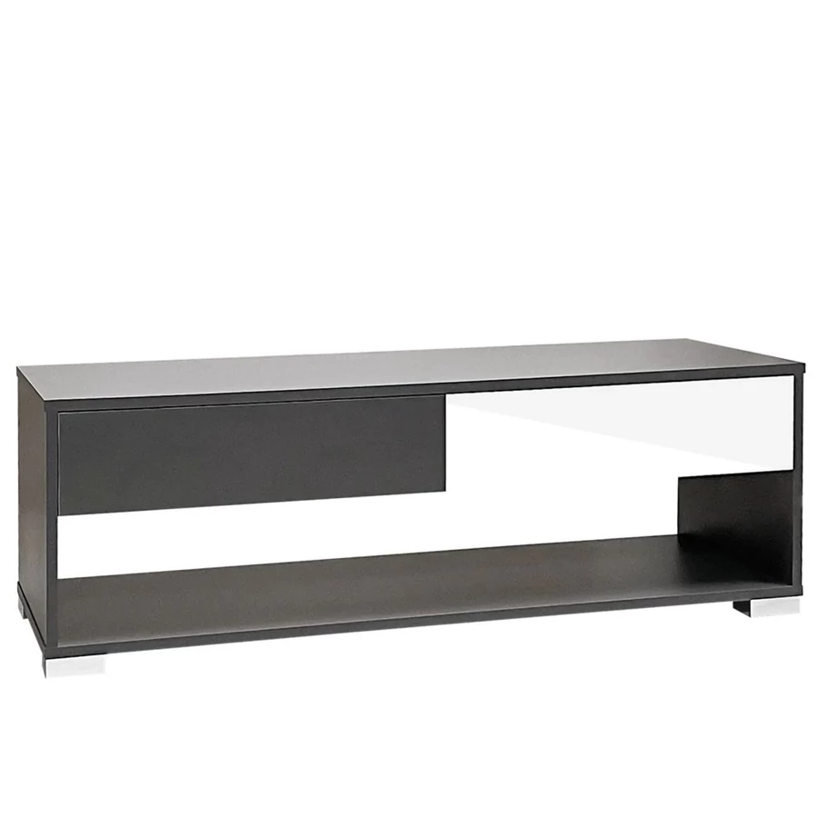 SILVER TV állvány - Matt Sötétszürke / Magasfényű Fehér