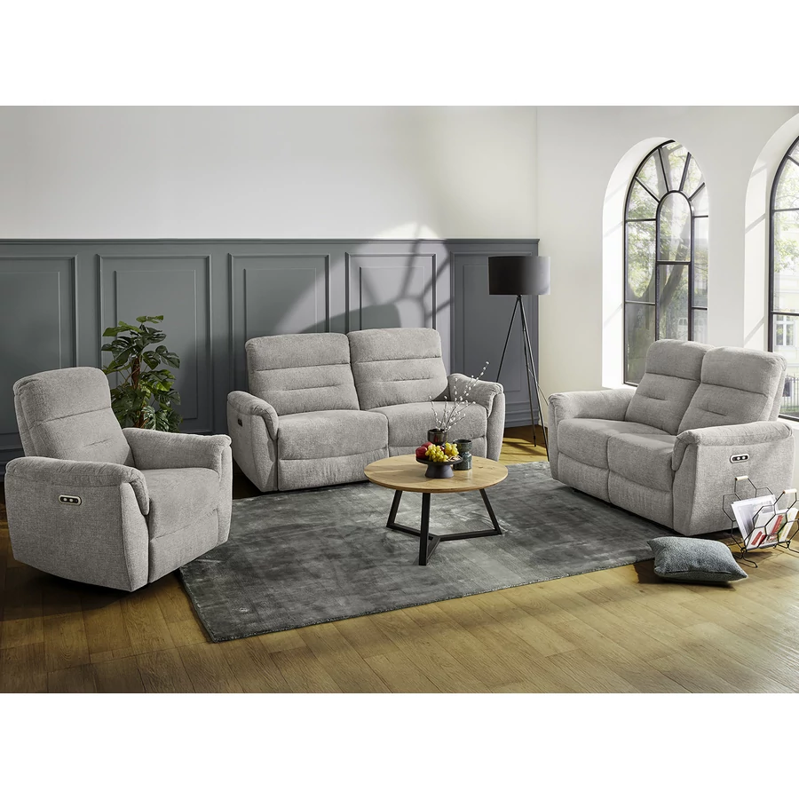 IDAHO 3+2+1 automata relax TV ülőgarnitúra - 417-19 Szürke