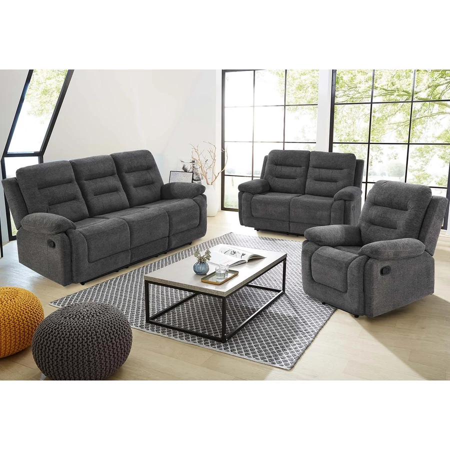 SYLT 3+2+1 félautomata relax TV ülőgarnitúra - 444/09 Antracit