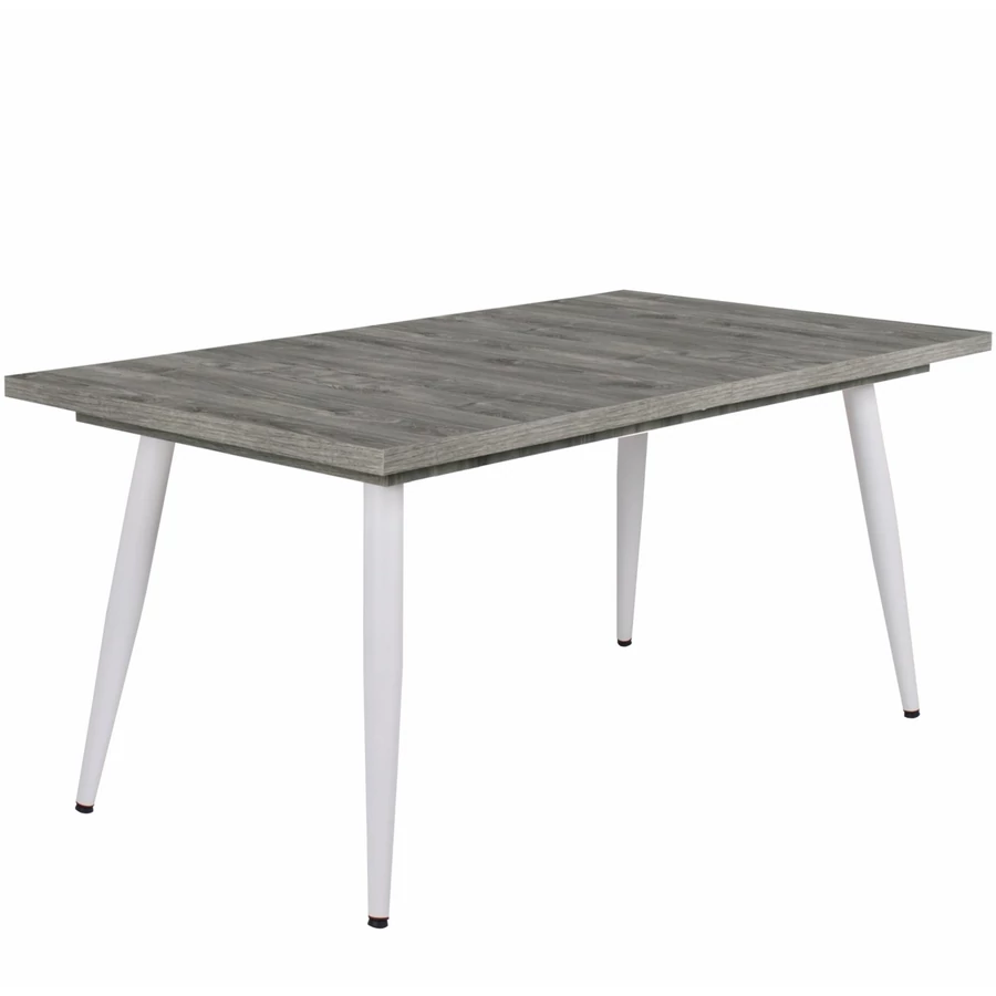 ALASKA asztal 160(+40)cm - Frizo Szürke / Fehér