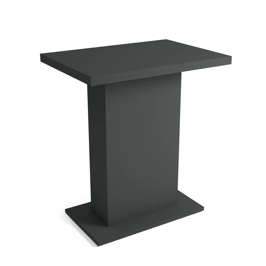 KIRA asztal 70x50(+50) cm - Matt Sötétszürke