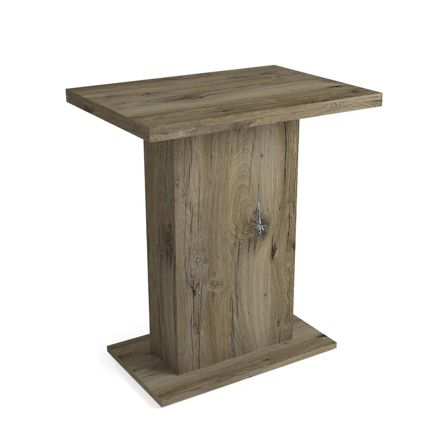 KIRA asztal 70x50(+50) cm - Sötét Justus Tölgy