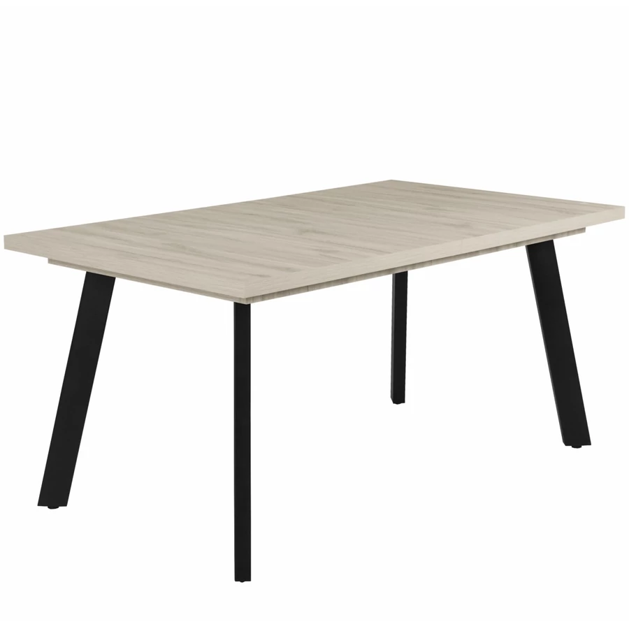 LINETT asztal 160(+40)cm - Justus Tölgy / Fekete