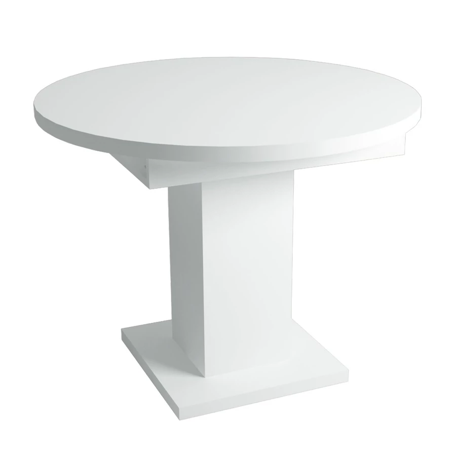 MAROCCO körasztal 100(+40)cm - Korpusz Fehér