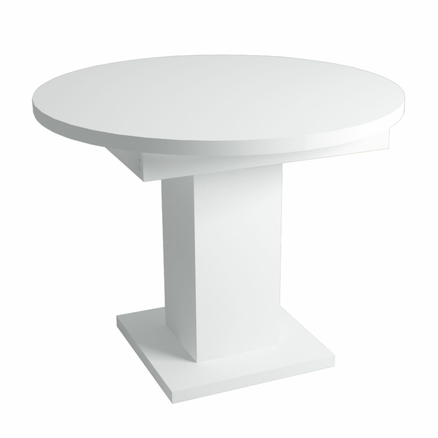 MAROCCO körasztal 100(+40)cm - Korpusz Fehér