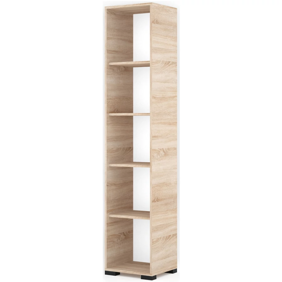 POLLY könyvespolc 42 cm - Sonoma Tölgy / Fekete láb