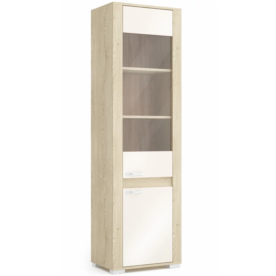 CORTINA 60-es üveges elem JOBBOS - Cotta Cremona / Magasfényű Beige (C4)