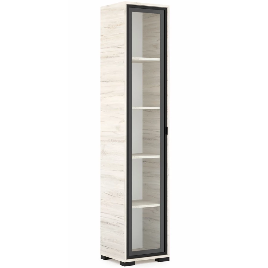 POLLY vitrines polcos elem 42 cm BALOS - Justus Tölgy / Fekete