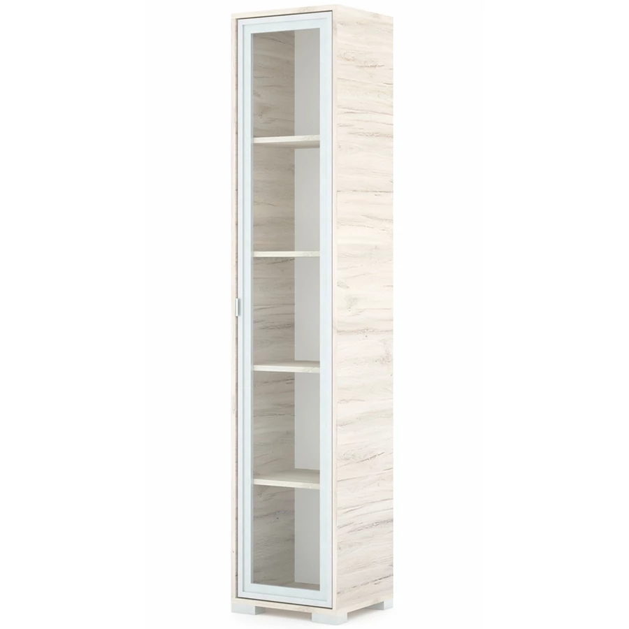 POLLY vitrines polcos elem 42 cm JOBBOS - Justus Tölgy / Szürke