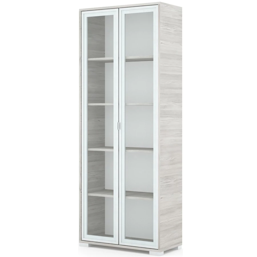 POLLY vitrines polcos elem 80 cm - Katthult / Szürke