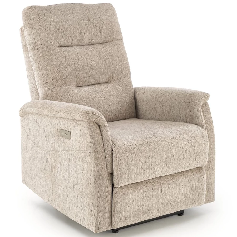 JAMAL automata relax TV fotel - Bézs szövet