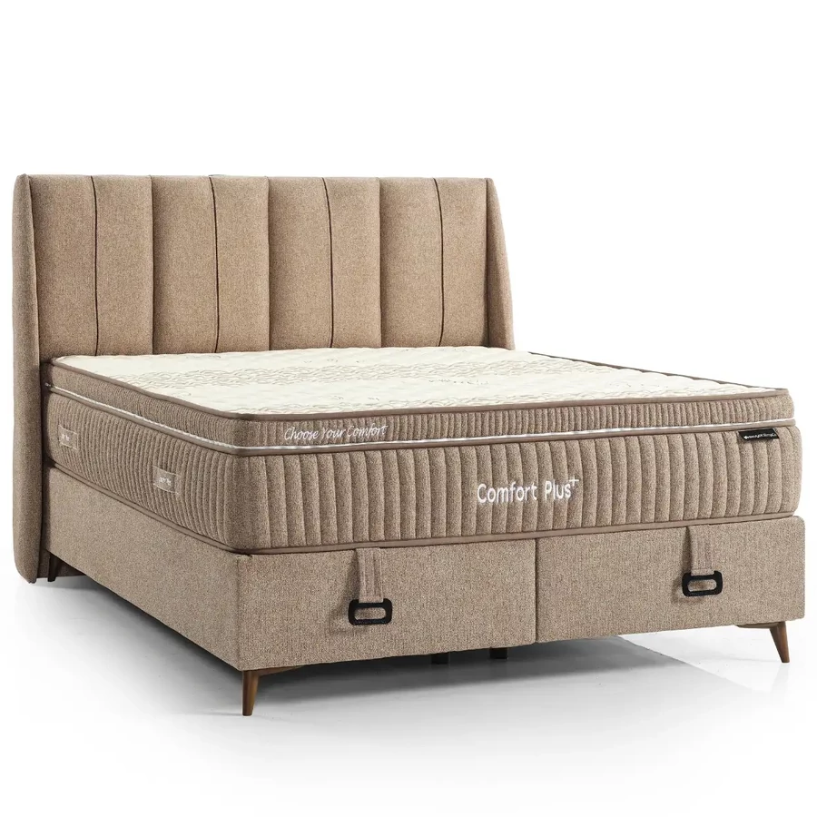 Livora COMFORT PLUS ágykeret és matrac szett 160x200 cm - Barna