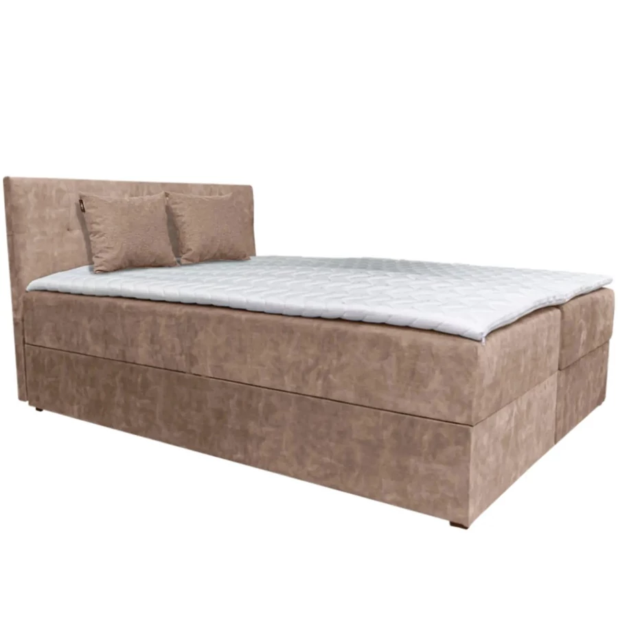 ATOS Boxspring franciaágy 180x200 cm - 1-es BÉZS