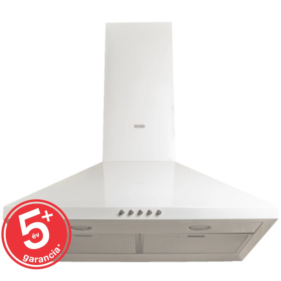 EVIDO ONDA 60W kürtős páraelszívó, 60 cm, fehér/inox (TGEON60_FIN)