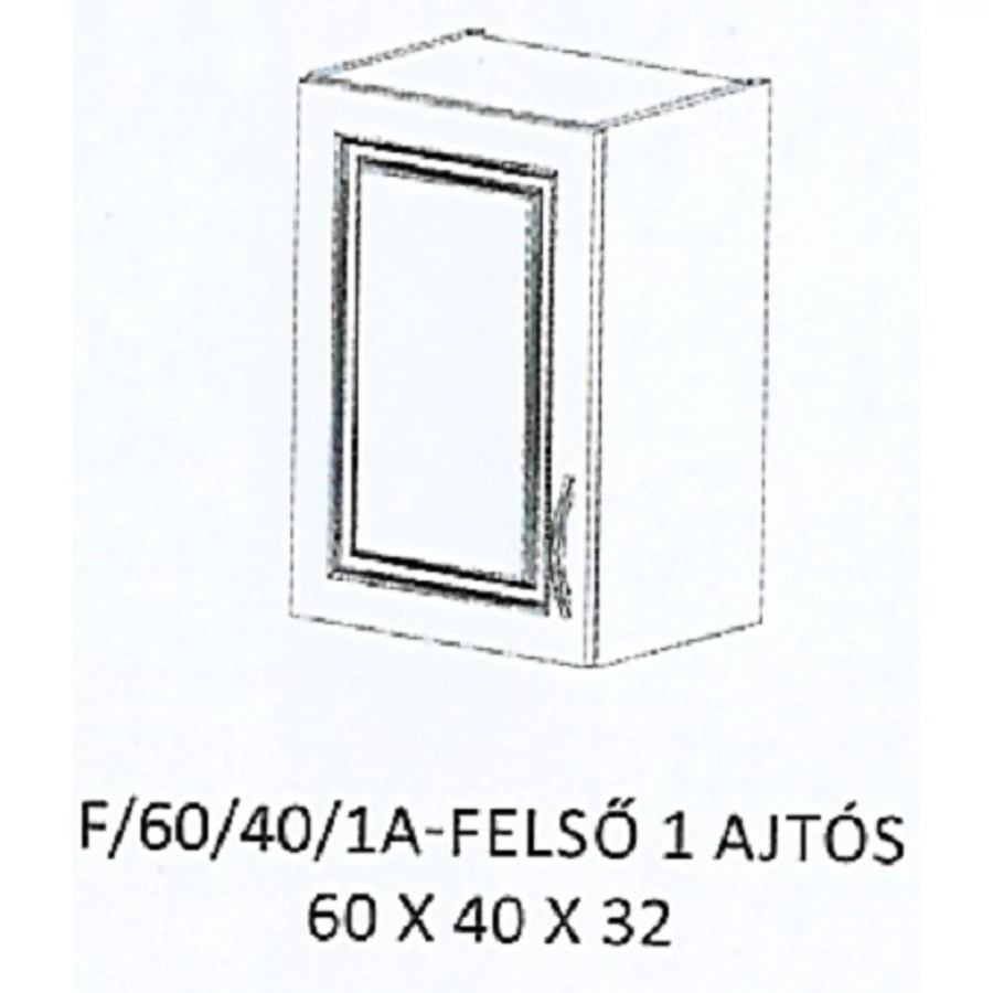 ORSI F/60/40/1A-FELSŐ 1 ajtós elem - BALOS
