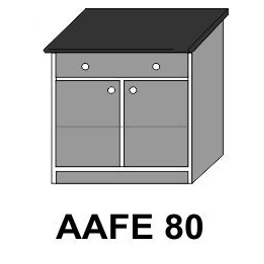 ZILLE AAFE80-as 2 ajtós 1 fiókos munkalapos elem