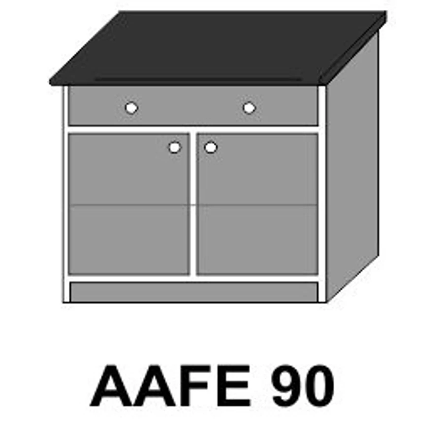 ZILLE AAFE90-es 2 ajtós 1 fiókos munkalapos elem