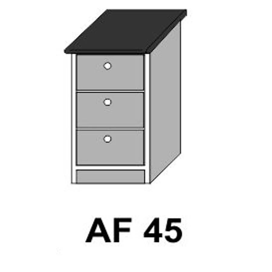 ZILLE AF45-ös 3 fiókos munkalapos elem