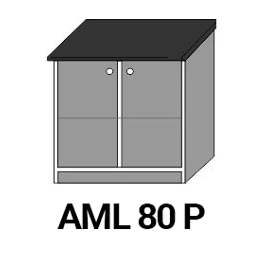 ANTÓNIA AML80P ajtós munkalapos elem Konyhaszigetnek és térbe forduló konyhához