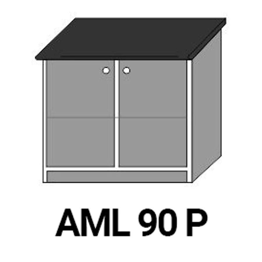 ANTÓNIA AML90P ajtós munkalapos elem Konyhaszigetnek és térbe forduló konyhához