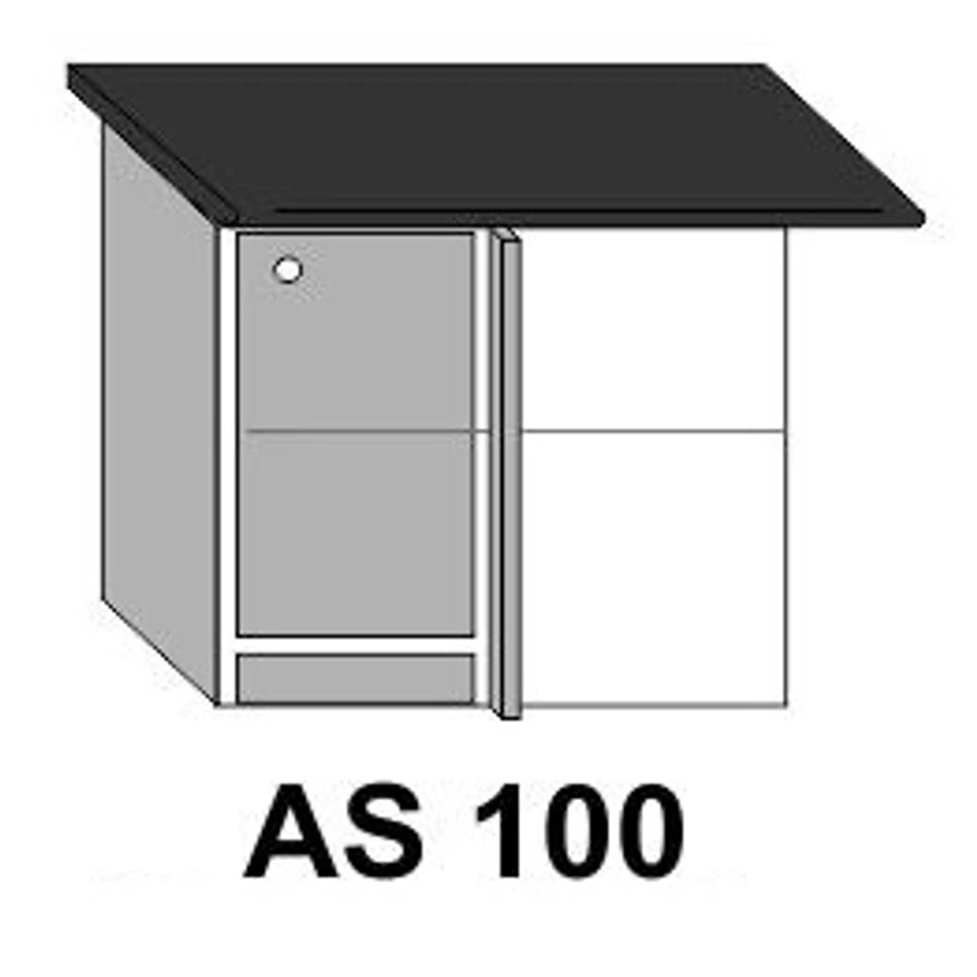 ANTÓNIA AS100-as sarok munkalapos elem balos