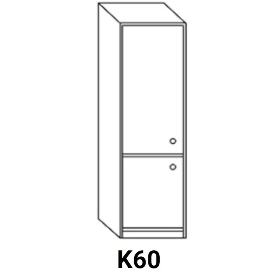 LAURA K60 zárt ajtós kamra elem, balos
