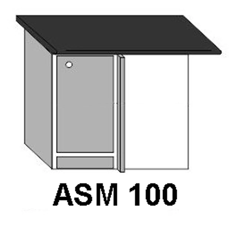 ANTÓNIA ASM100-as sarokmosogatós elem balos munkalappal, tál nélkül