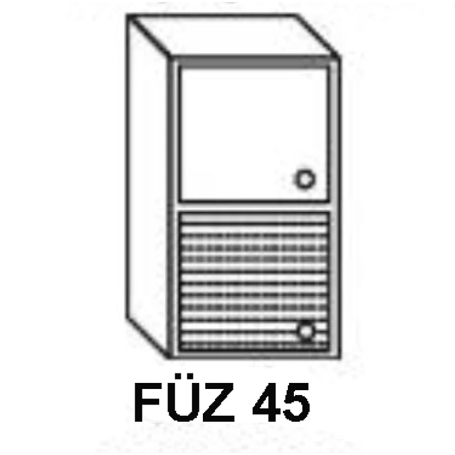 ANTÓNIA FÜZ45-ös alul üveg ajtós elem balos