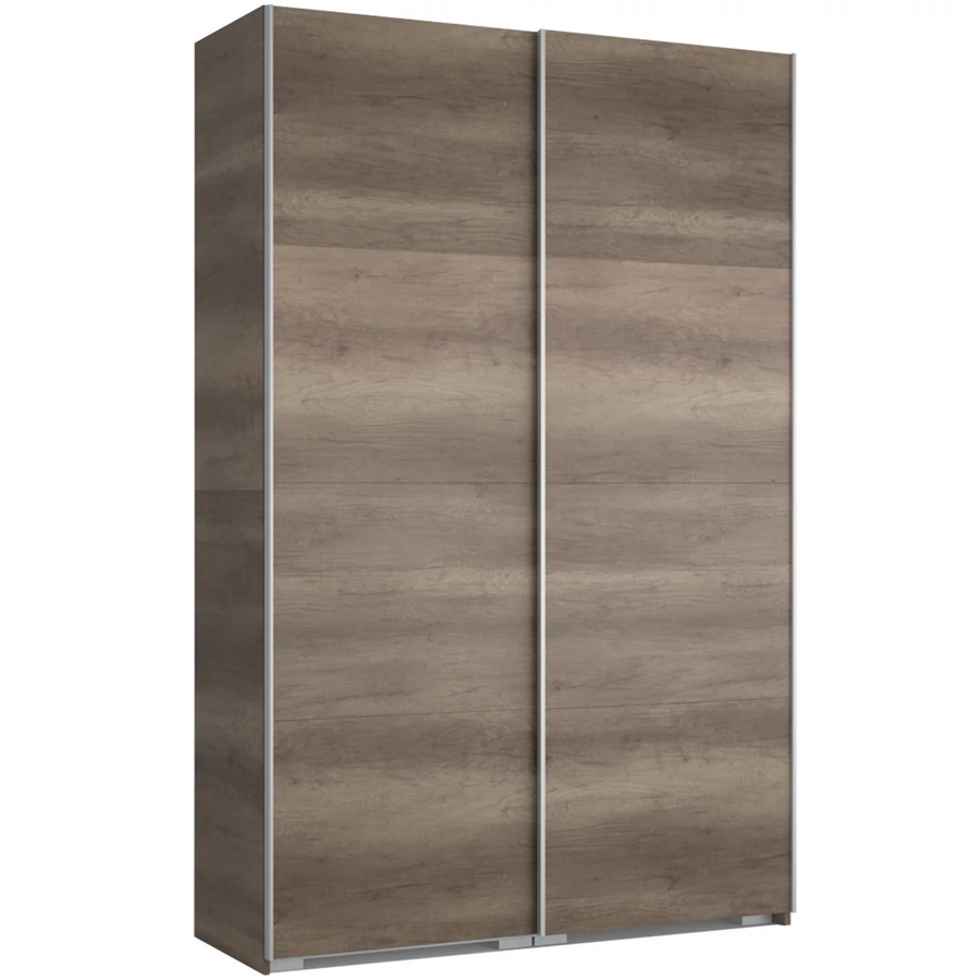 FŐNIX 154 cm tolóajtós gardrób - Canyon Tölgy / Szürke profil