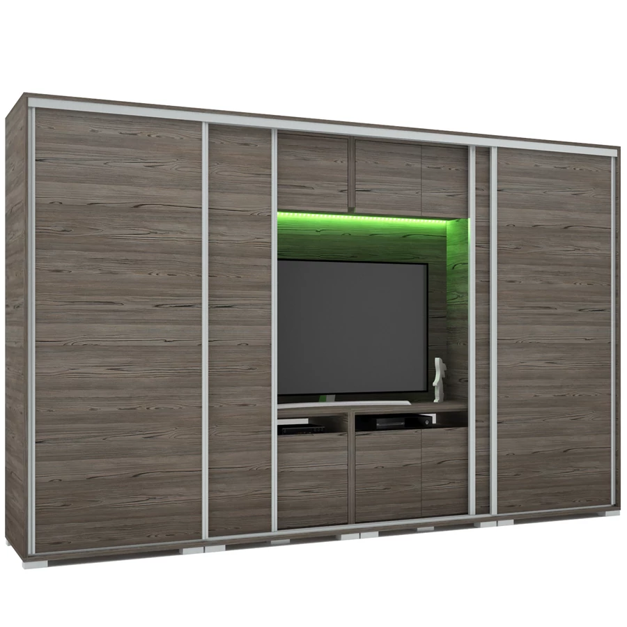 BOND 4BL 318 cm TV-s gardrób - Sötét Katthult