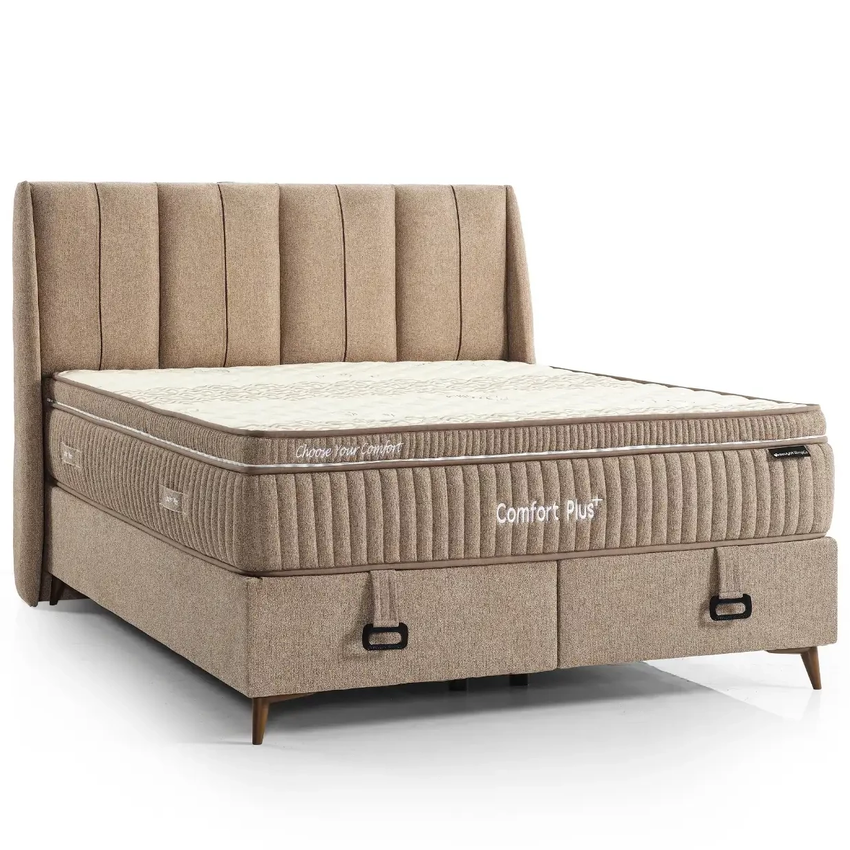 Livora COMFORT PLUS ágykeret és matrac szett 160x200 cm - Barna