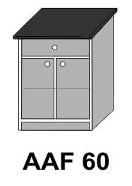 ZILLE AAF60 2 ajtós 1 fiókos munkalapos elem