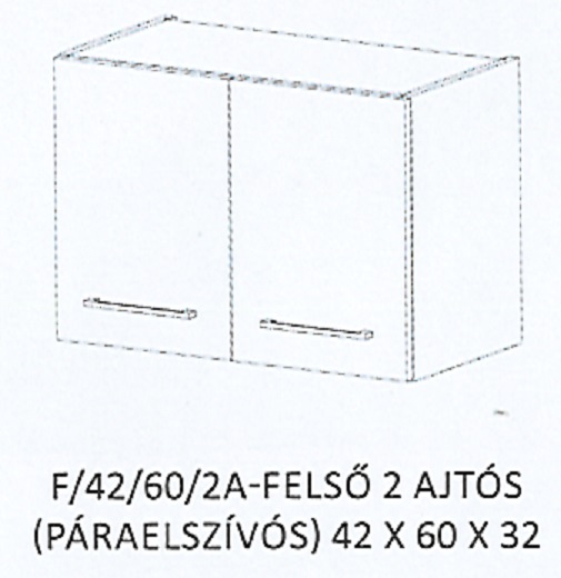 ANIKÓ F/42/60/2A-FELSŐ 2 ajtós PÁRAELSZÍVÓS elem