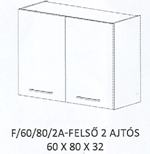 DORINA F/60/80/2A-FELSŐ 2 ajtós elem