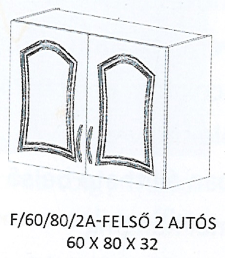FLÓRA F/60/80/2A-FELSŐ 2 ajtós elem