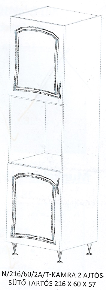 FLÓRA N/216/60/2A/T-KAMRA 2 ajtós elem - BALOS