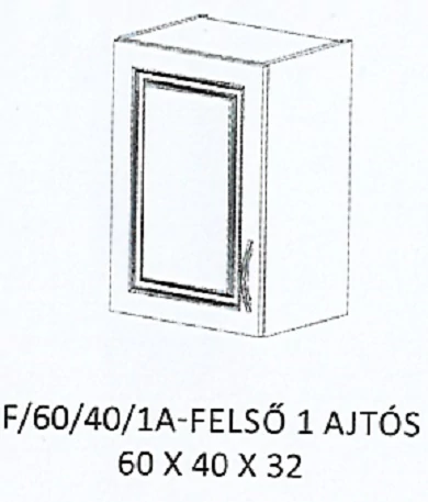 ORSI F/60/40/1A-FELSŐ 1 ajtós elem - BALOS