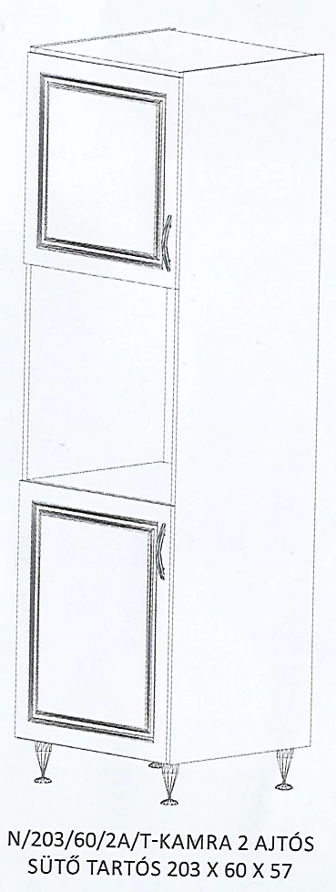ORSI N/203/60/2A/T-KAMRA 2 ajtós sütő tartós elem - BALOS