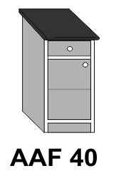 ANTÓNIA AAF40-es ajtós fiókos munkalapos elem balos