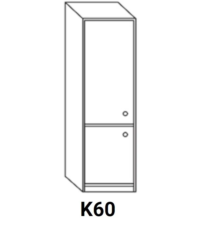 LAURA K60 zárt ajtós kamra elem, balos