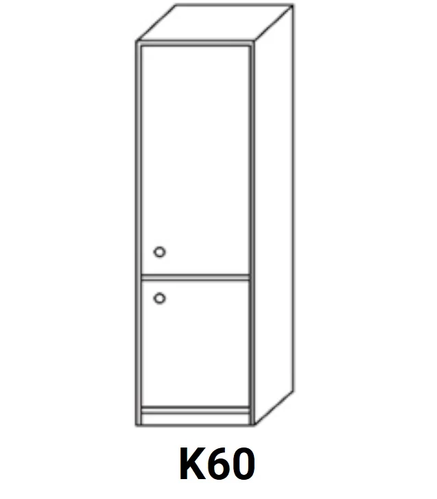 LAURA K60 zárt ajtós kamra elem, jobbos