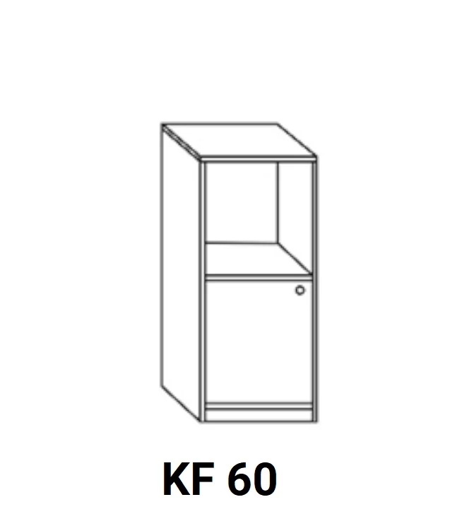 ANTÓNIA KF60 beépíthető sütős, ajtós elem, balos
