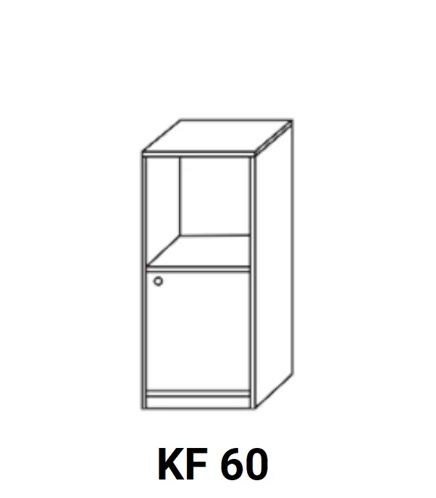 ANTÓNIA KF60 beépíthető sütős, ajtós elem, jobbos