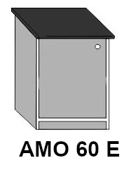 ANTÓNIA AMO 60 E egyajtós balos mosogatós elem munkalappal, tál nélkül