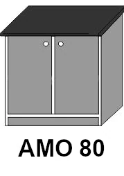 ZILLE AMO 80-as mosogatós elem munkalappal, tál nélkül