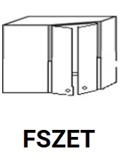 ANTÓNIA FSZET felső sarok elem teleszkópos elszívóhoz
