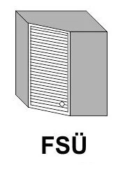 ZILLE FSÜ 60x60-as üveges sarok elem balos